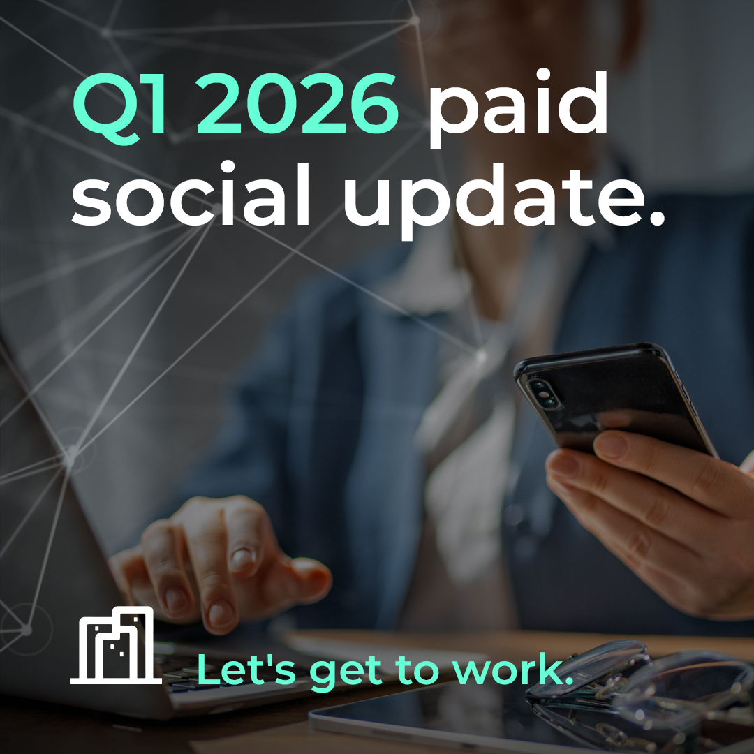 Q1 2026 paid social update woman holding phone
